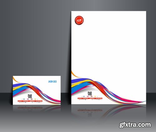 Collection of vector image brochure flyer banner #5-25 Eps