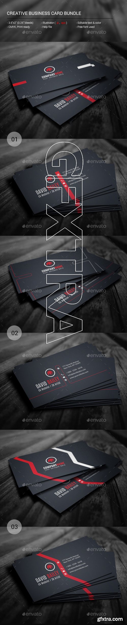 GraphicRiver - Creative Business Card Bundle 11364589