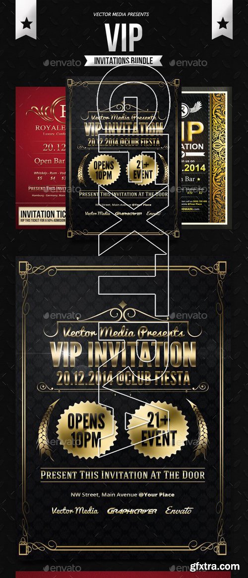 GraphicRiver - VIP Invitations - Bundle 11362742