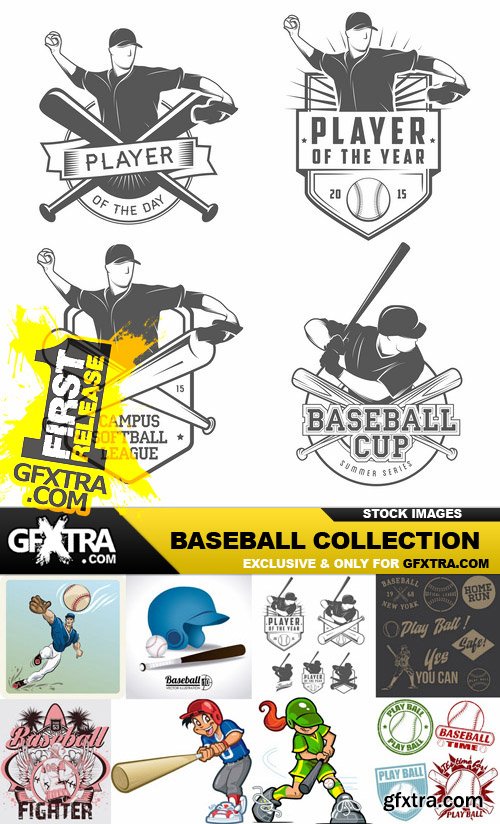 Baseball Collection - 25 Vector