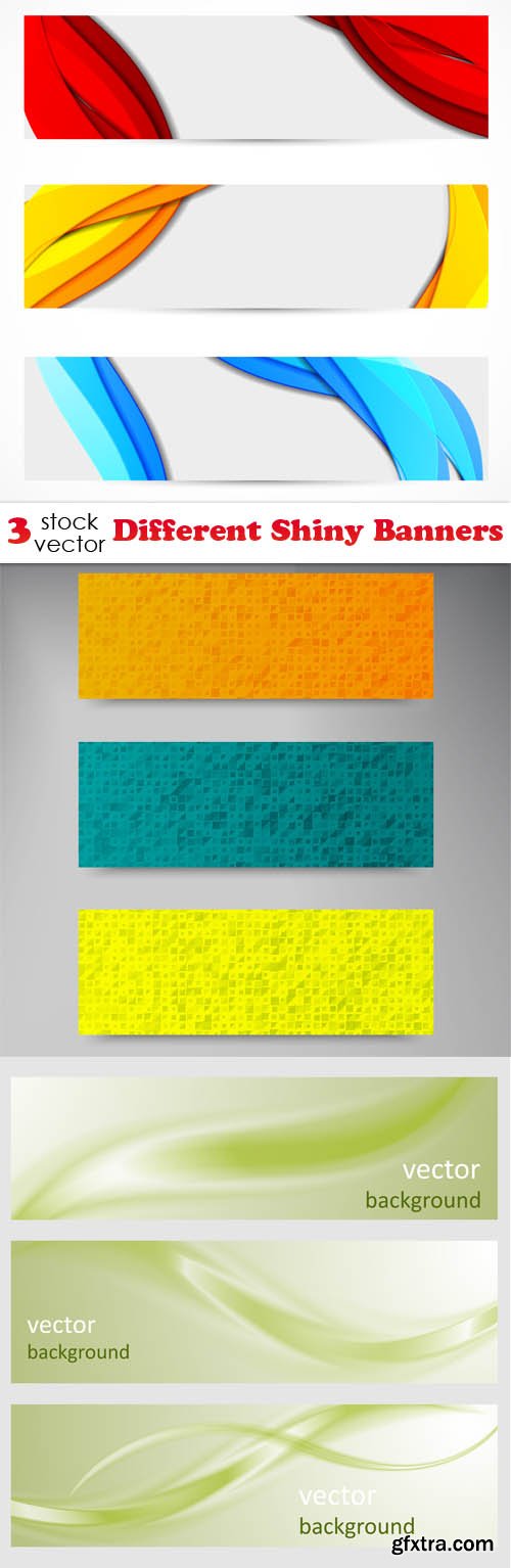 Vectors - Different Shiny Banners