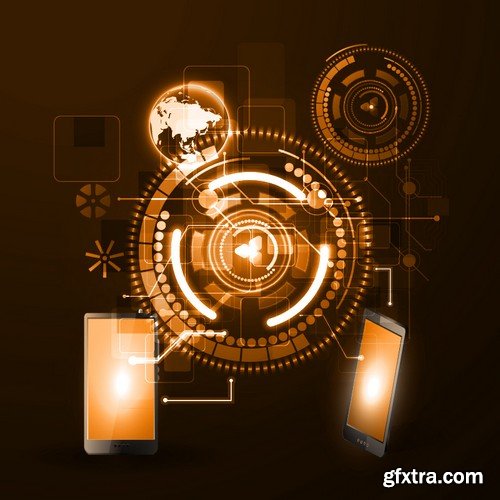 Stock Vectors - Concept Of Internet Technology, 25xEPS