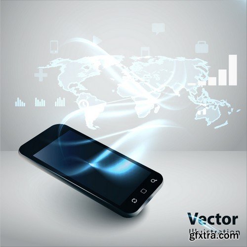 Stock Vectors - Concept Of Internet Technology, 25xEPS