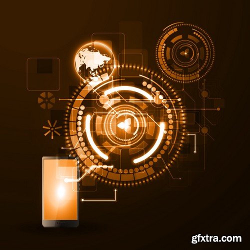 Stock Vectors - Concept Of Internet Technology, 25xEPS