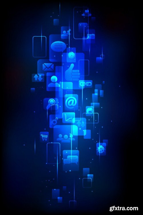 Stock Vectors - Concept Of Internet Technology, 25xEPS