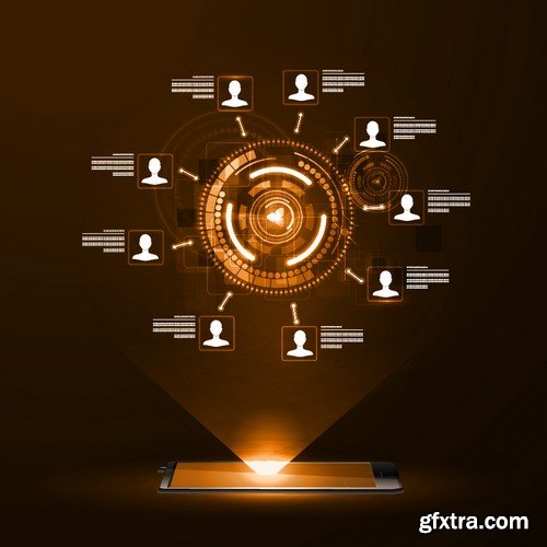 Stock Vectors - Concept Of Internet Technology, 25xEPS