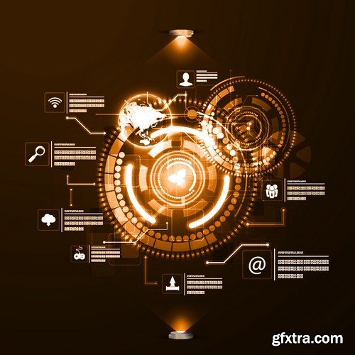 Stock Vectors - Concept Of Internet Technology, 25xEPS