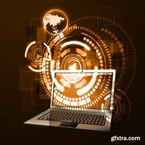 Stock Vectors - Concept Of Internet Technology, 25xEPS