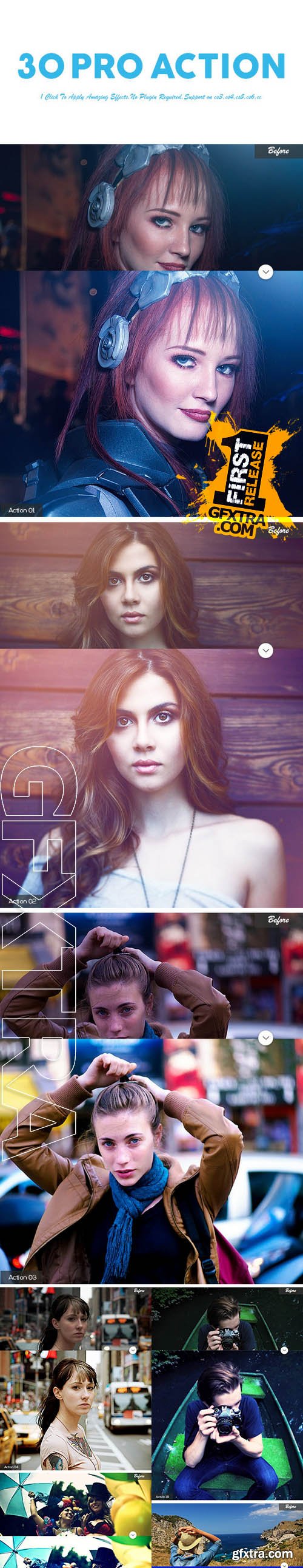 30 Pro Photoshop Action - GraphicRiver 11395286