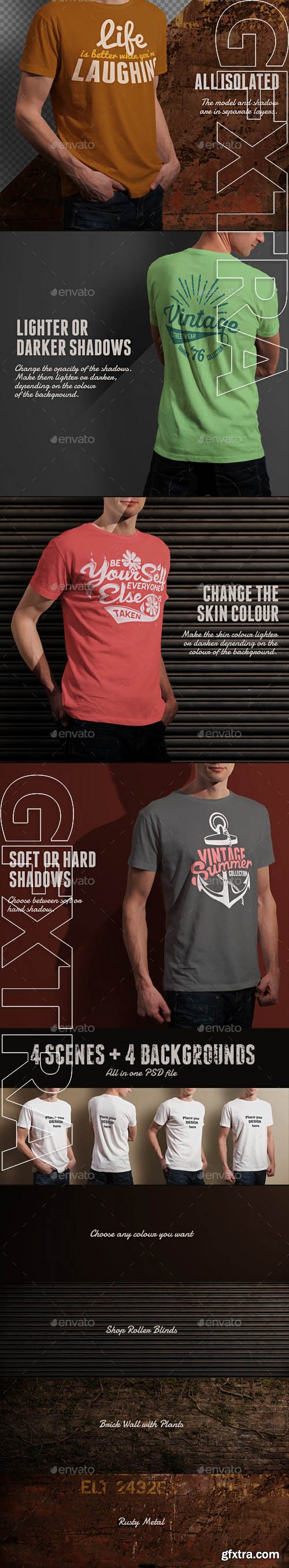 Male T-shirt Mock-up - GraphicRiver 11168188