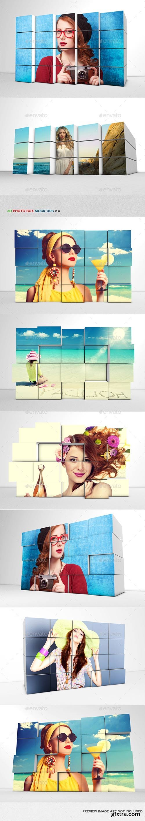 GraphicRiver - 3D Photo Box Mockups Bundle 11370060