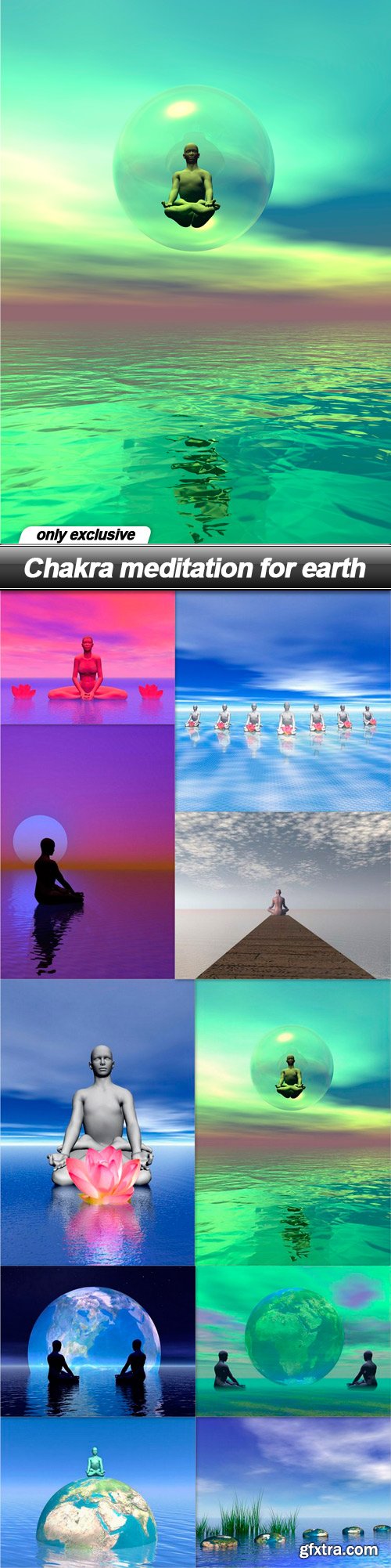 Chakra meditation for earth - 10 UHQ JPEG