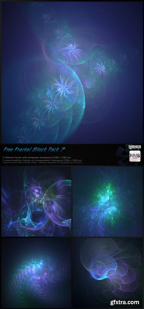 Fractal Backgrounds - Transparent PNG Overlay, part 5