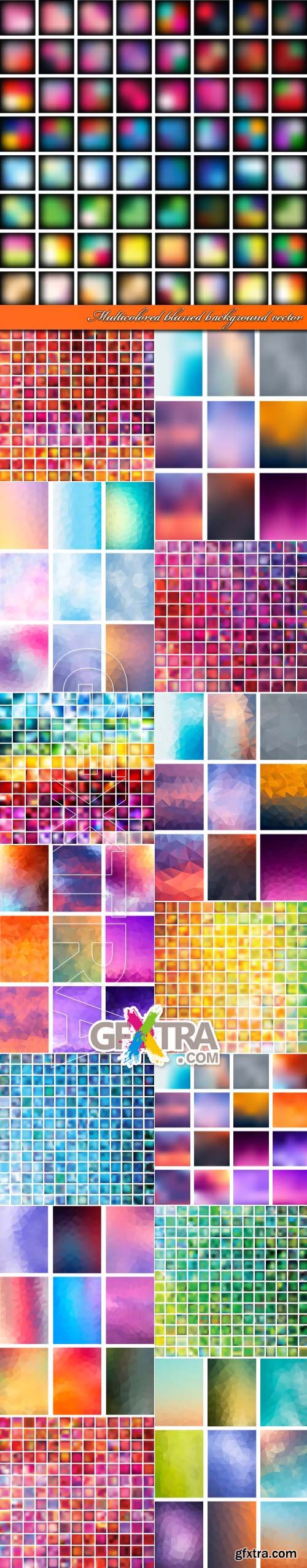 Multicolored blurred background vector