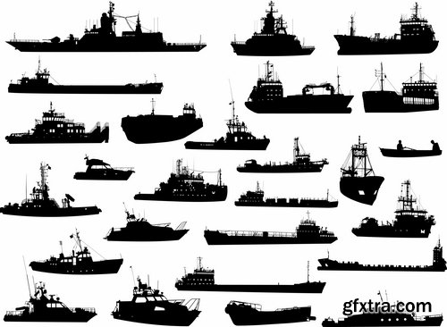 Collection vector silhouette picture grunge helicopter transport plane passenger car 25 Eps