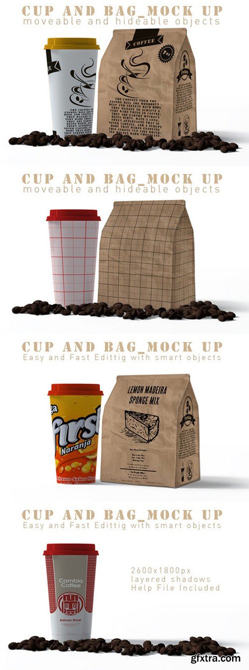 CM270071 - Cap And Paper Bag Mock Up