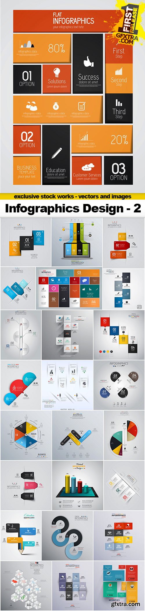 Infographics Design Elements #2 - 25x EPS