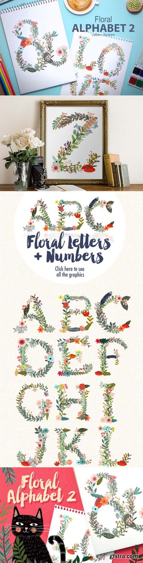 CM - Floral Alphabet II