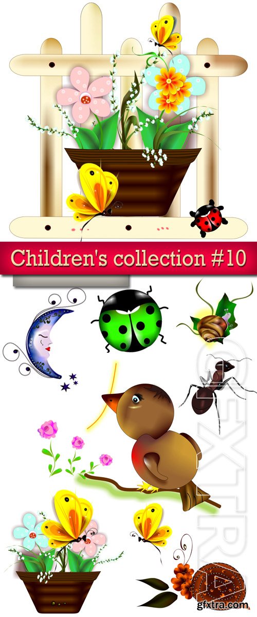 Children's collection #10 in Vector