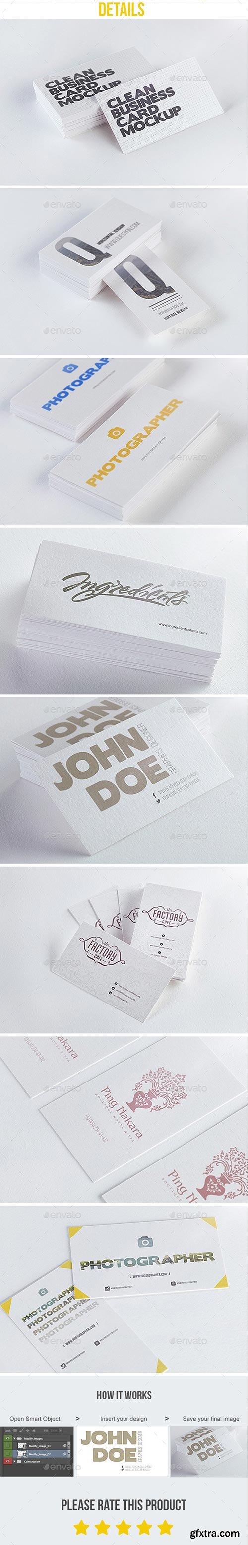 GraphicRiver - Simple Business Card MockUp 11406120