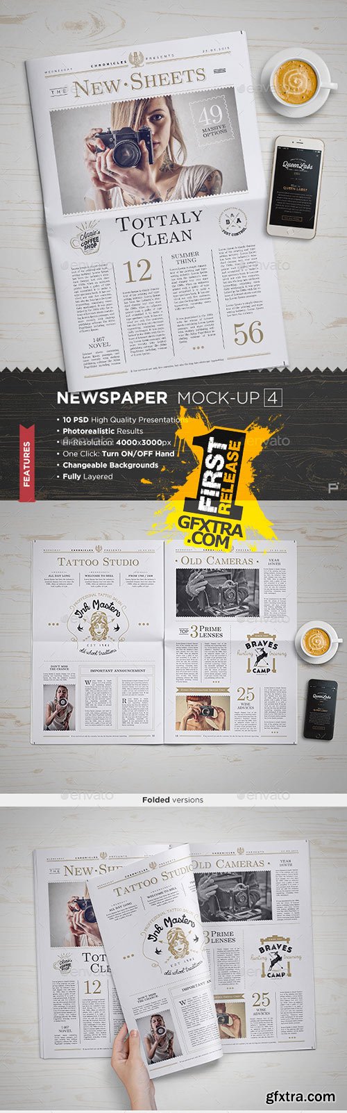 GraphicRiver - Newspaper Mock-Up - 4 11427146