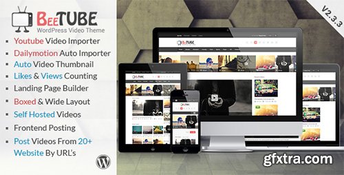 ThemeForest - BeeTube v2.3.3 - Video WordPress Theme - 7055188