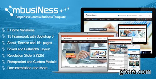 ThemeForest - MbusiNess v1.1 - Responsive Joomla 3.x Business Template - 8594939