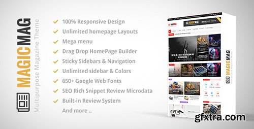 ThemeForest - Magic v1.3.4 - Responsive WordPress News, Magazine, Blog Theme - 10062983