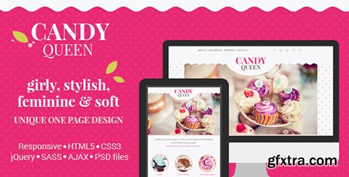 ThemeForest - Candy Queen v1.1 - Responsive One Page Portfolio - 6925784