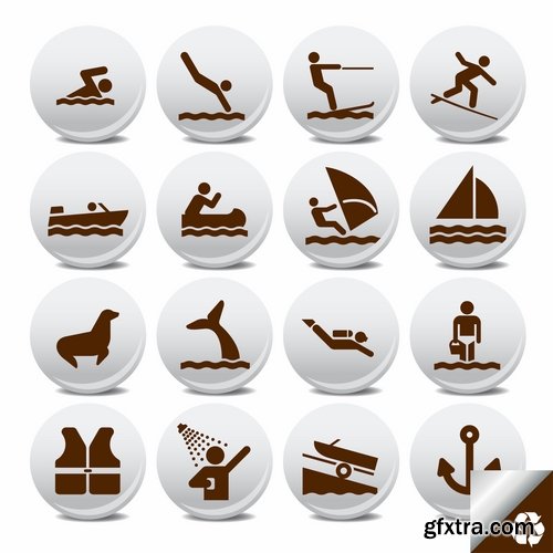 Collection of vector picture fitness exercises different sport exercise 25 Eps