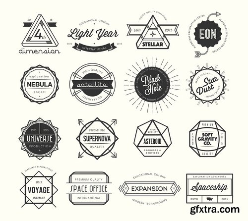 Collection of vector image calligraphic elements vintage design element #2-25 Eps