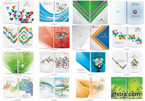 Collection of vector image brochure flyer banner #6-25 Eps