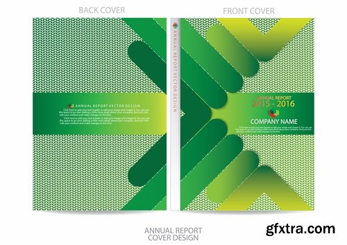 Collection of vector image brochure flyer banner #6-25 Eps