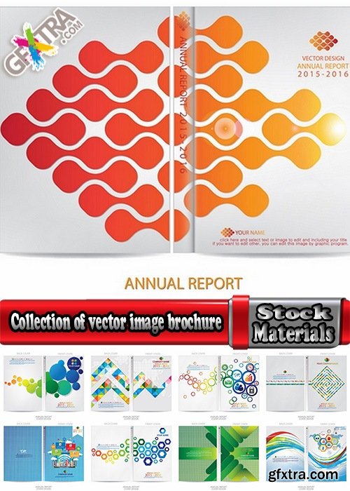 Collection of vector image brochure flyer banner #6-25 Eps