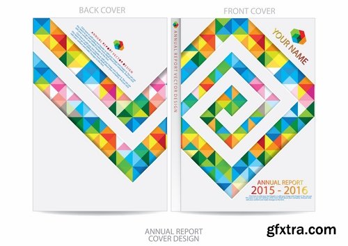 Collection of vector image brochure flyer banner #6-25 Eps