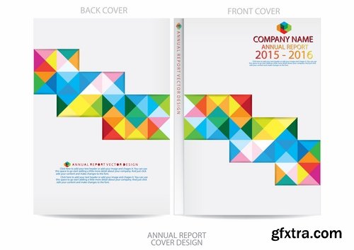 Collection of vector image brochure flyer banner #6-25 Eps