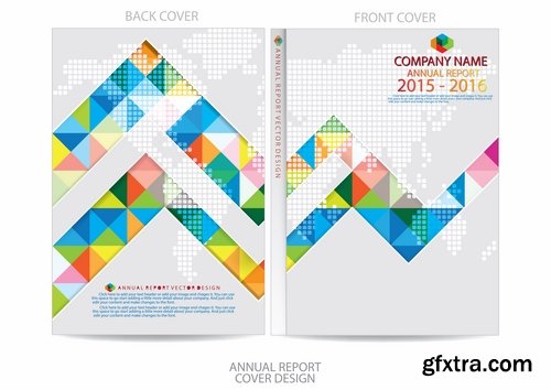 Collection of vector image brochure flyer banner #6-25 Eps