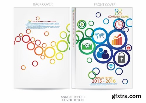 Collection of vector image brochure flyer banner #6-25 Eps