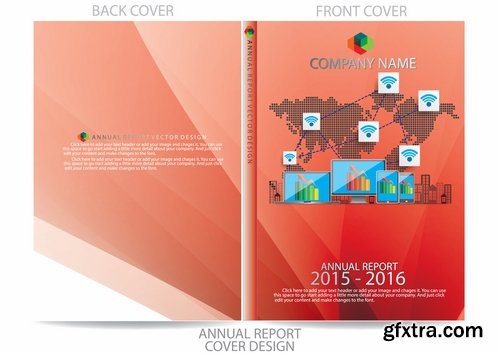 Collection of vector image brochure flyer banner #6-25 Eps