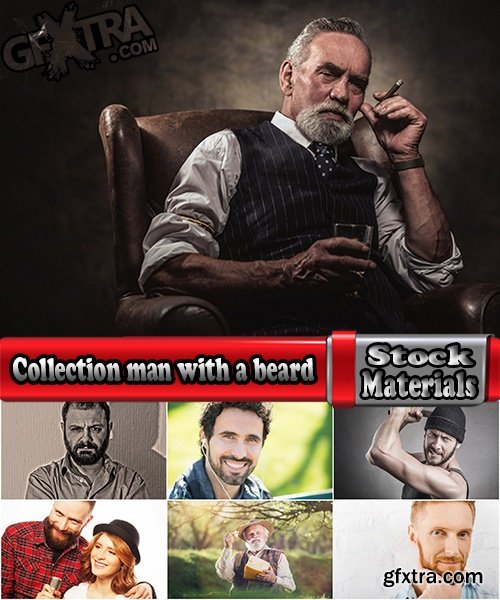 Collection hipster man with a beard unshaven man 25 HQ Jpeg