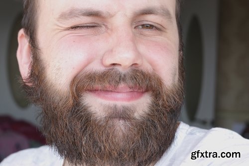 Collection hipster man with a beard unshaven man 25 HQ Jpeg