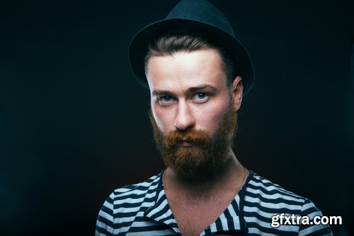 Collection hipster man with a beard unshaven man 25 HQ Jpeg