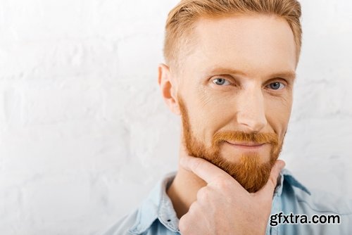 Collection hipster man with a beard unshaven man 25 HQ Jpeg