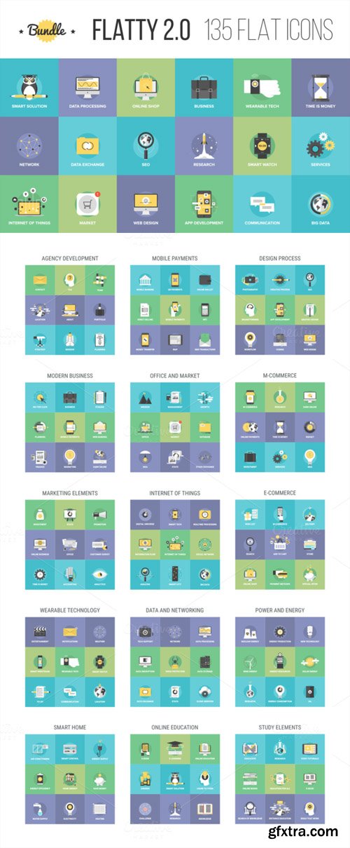 CM - Bundle of Flatty Icons 2 0