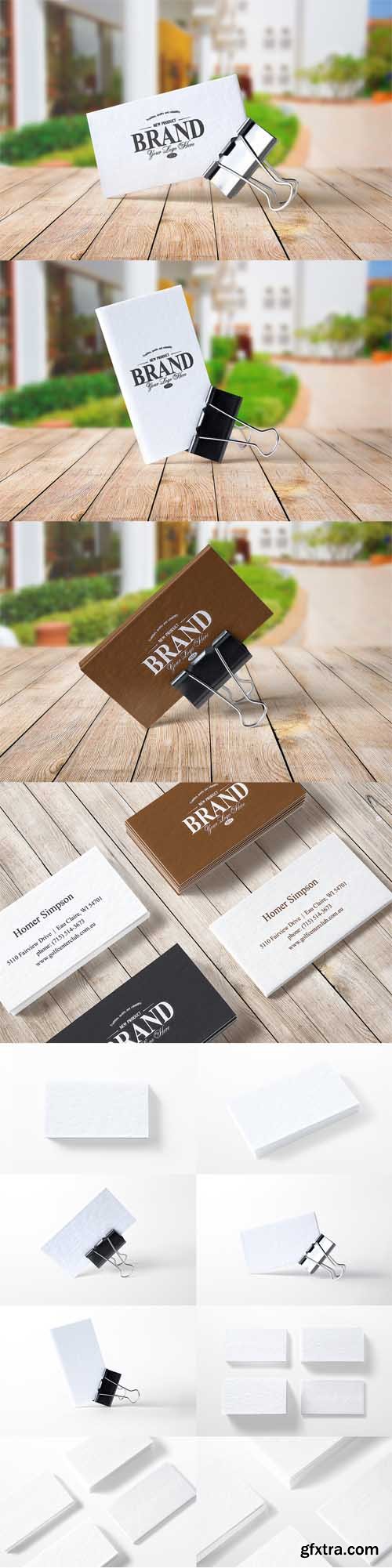 CM - 8 Realistic Business Card Mockups