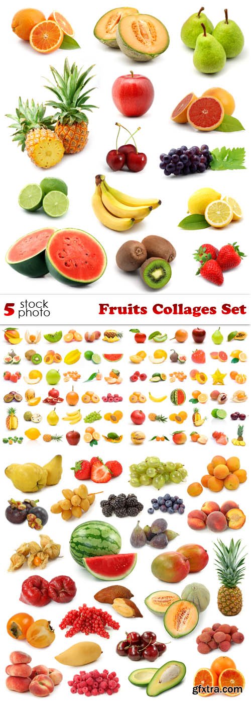 Photos - Fruits Collages Set