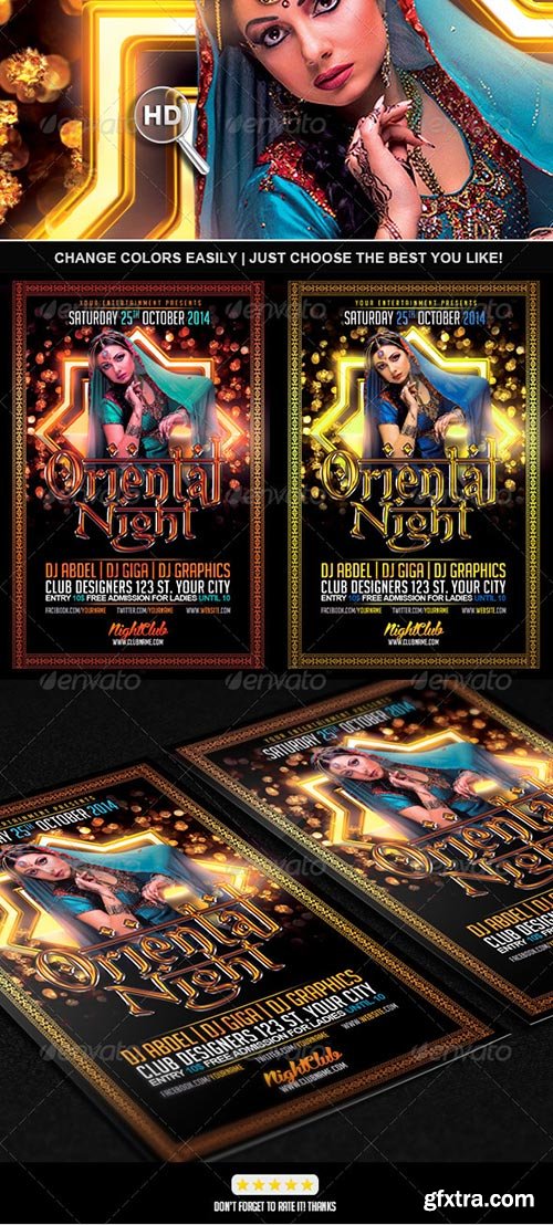 GraphicRiver - Oriental Night Flyer PSD Template 7143273