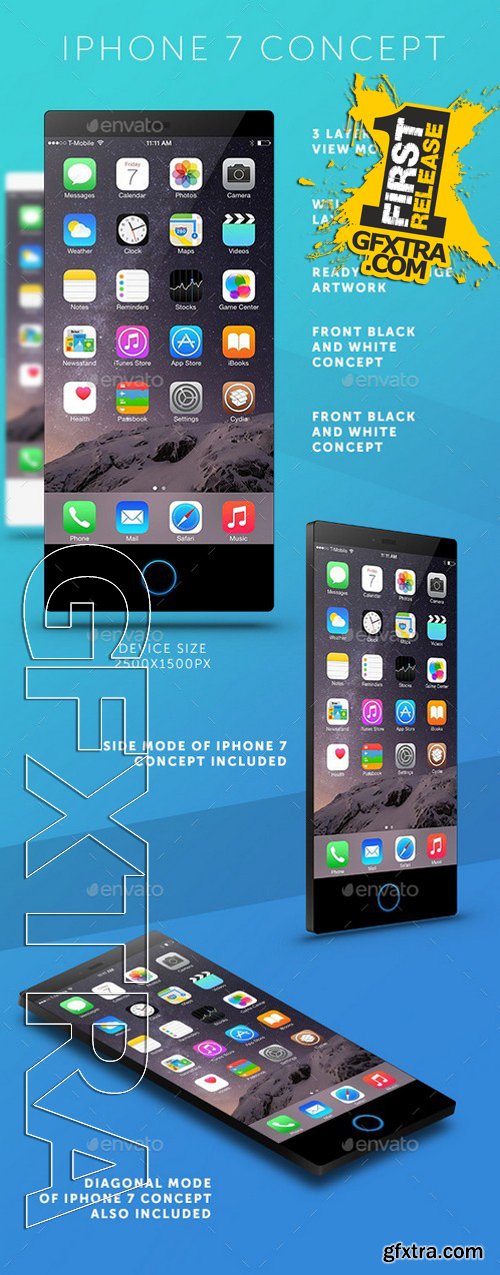 GraphicRiver Iphone 7 Concept Mockup 11445292