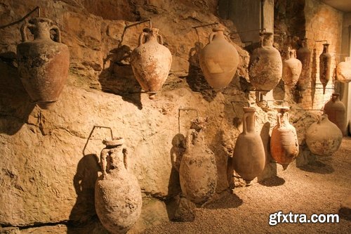 Collection of Greek amphora vessels with volumes underwater artifact finding 25 HQ Jpeg