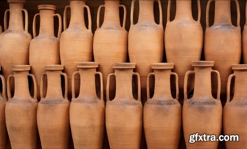 Collection of Greek amphora vessels with volumes underwater artifact finding 25 HQ Jpeg